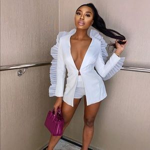 Organza Ruffle Blazer🥂